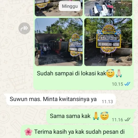 Pengiriman Papan Bunga Duka Kradinan Pagerwojo